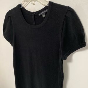 Black short sleeve sweater top